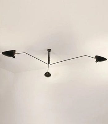 Ceiling Lamp with 3 Rotating Arms