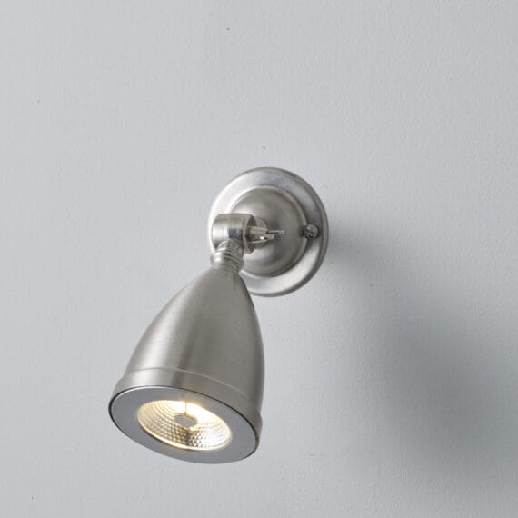 Spotlight med skjerm - Nikkel