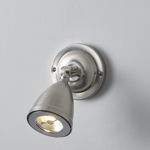 Spotlight med skjerm - Nikkel