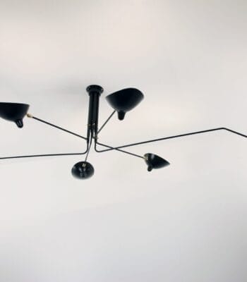 Ceiling Lamp with 6 Rotating Arms