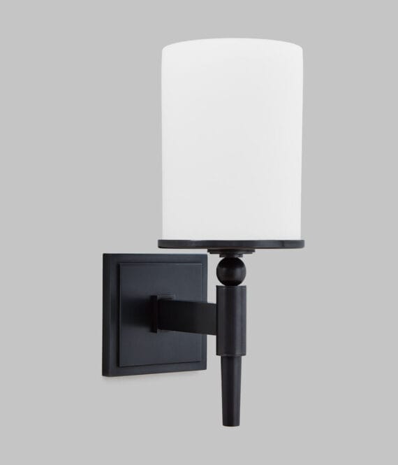 Candover vegglampe med glassskjerm
